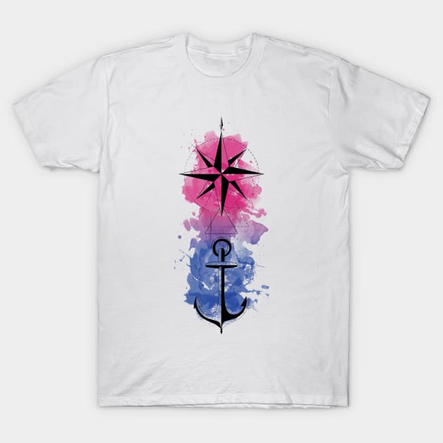 Safe Harbor (Bisexual) T-Shirt by Cyber_Sensei